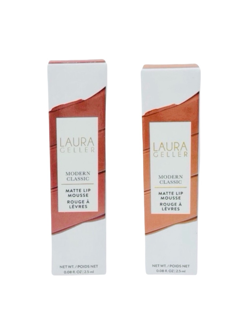 Laura Geller Modern Classic Matte Lip Mousse Duo - 0.08 fl oz / 2.5 ml x 2